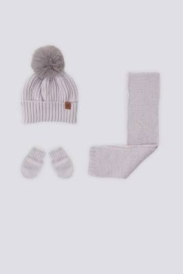 U.S. Polo Assn. - Kız Bebek Atkı-Bere-Eldiven 3'lü Takım, 1-3 yaş arası