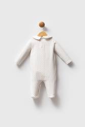Kız Bebek Beyaz Patikli Tulum - Thumbnail