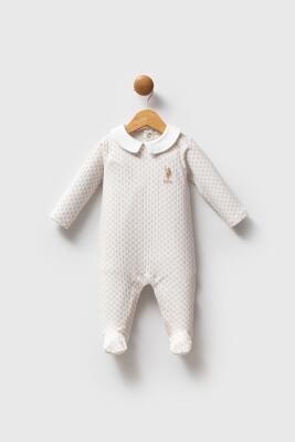 Kız Bebek Beyaz Patikli Tulum - 1