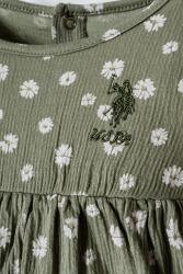 Kız Bebek Papatya Desenli Elbise Pamuk Süprem Kumaş Yuvarlak Yaka Günlük Elbise - 2