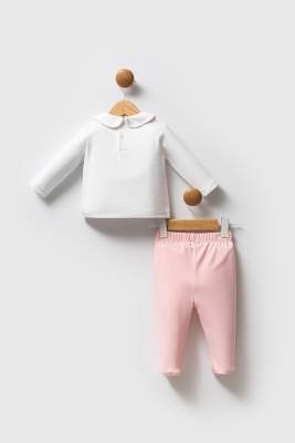 Kız Bebek Patikli Alt Üst Takım, %100 Pamuk / %100 Cotton - 4