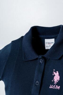 Kız Bebek Pike Elbise %100 Pamuk Polo Yaka Günlük & Yazlık Elbise - 2