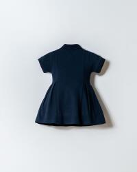 Kız Bebek Pike Elbise %100 Pamuk Polo Yaka Günlük & Yazlık Elbise - 4