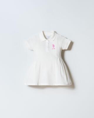 Kız Bebek Pike Elbise %100 Pamuk Polo Yaka Günlük & Yazlık Elbise - 6