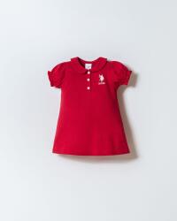 Kız Bebek Pike Elbise %100 Pamuk – Polo Yaka Yazlık Günlük Elbise - 1