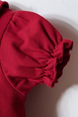 Kız Bebek Pike Elbise %100 Pamuk – Polo Yaka Yazlık Günlük Elbise - 3