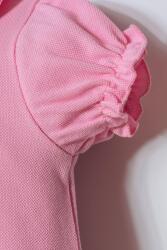 Kız Bebek Pike Elbise %100 Pamuk – Polo Yaka Yazlık Günlük Elbise - 9