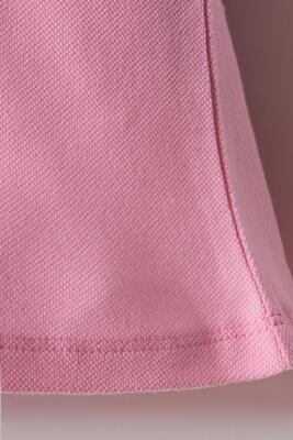 Kız Bebek Pike Elbise %100 Pamuk – Polo Yaka Yazlık Günlük Elbise - 11