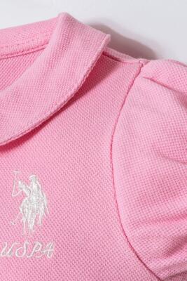 Kız Bebek Pike Elbise %100 Pamuk – Polo Yaka Yazlık Günlük Elbise - 12