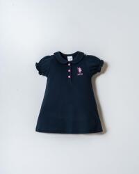 Kız Bebek Pike Elbise %100 Pamuk – Polo Yaka Yazlık Günlük Elbise - 13