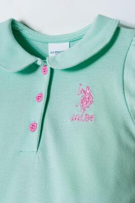 Kız Bebek Pike Elbise %100 Pamuk – Polo Yaka Yazlık Günlük Elbise - 25