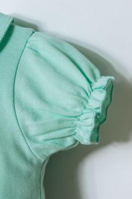 Kız Bebek Pike Elbise %100 Pamuk – Polo Yaka Yazlık Günlük Elbise - 26