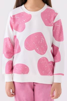 KIZ ÇOCUK EŞOFMAN TAKIM ,ÜÇ İPLİK DOKUMA - 3