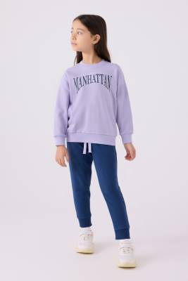 KIZ ÇOCUK EŞOFMAN TAKIM ,Üç İplik Şardonlu - 7