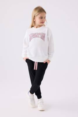 KIZ ÇOCUK EŞOFMAN TAKIM ,Üç İplik Şardonlu - 8