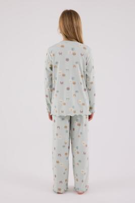 Kız Çocuk Kaşkorse Pijama Takım, %95 Pamuk %5 Elastan - 11