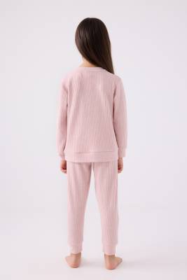 KIZ ÇOCUK KAŞKORSE PİJAMA TAKIMI  - 7