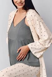 Krem Lohusa 3'lü Takım, Askılı Atlet, Sabahlı ve Pantolon, %100 pamuk - 4