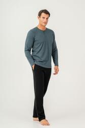 KUTULU ÇEYİZLİK ARNETTA ERKEK İKİLİ TAKIM %100 Pamuk / %100 Cotton Uzun Kol Pijama Takım - 7