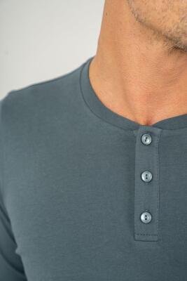 KUTULU ÇEYİZLİK ARNETTA ERKEK İKİLİ TAKIM %100 Pamuk / %100 Cotton Uzun Kol Pijama Takım - 8