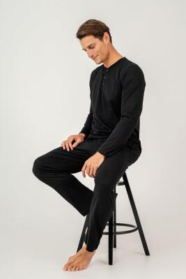 KUTULU ÇEYİZLİK ARNETTA ERKEK İKİLİ TAKIM %100 Pamuk / %100 Cotton Uzun Kol Pijama Takım - 29