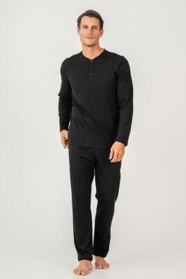 KUTULU ÇEYİZLİK ARNETTA ERKEK İKİLİ TAKIM %100 Pamuk / %100 Cotton Uzun Kol Pijama Takım - 23