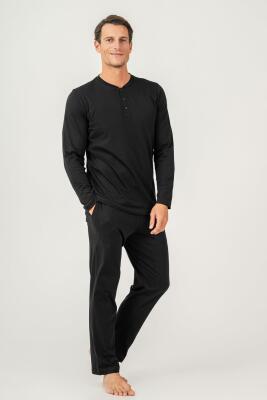 KUTULU ÇEYİZLİK ARNETTA ERKEK İKİLİ TAKIM %100 Pamuk / %100 Cotton Uzun Kol Pijama Takım - 26