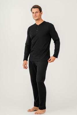 KUTULU ÇEYİZLİK ARNETTA ERKEK İKİLİ TAKIM %100 Pamuk / %100 Cotton Uzun Kol Pijama Takım - 27