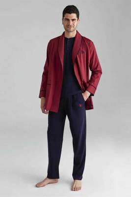 U.S. Polo Assn. - Lacivert Robdöşambr 5'li Damat Çeyiz Seti (1)