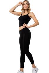 REN - Likralı Viskon Kadın Syah Tayt