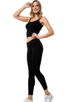 REN - Likralı Viskon Kadın Syah Tayt