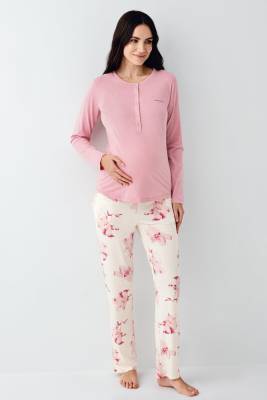 Pierre Cardin - Lohusa Pijama Takım, Modal Kumaş (1)
