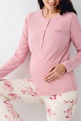 Lohusa Pijama Takım, Modal Kumaş - Thumbnail