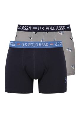 U.S. Polo Assn. - Modal Baskılı 2'li Erkek Boxer (1)