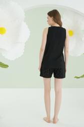 NBB %100 Pamuklu Kadın Siyah Atlet Şort Takım (1)