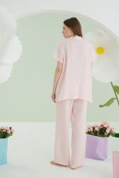 NBB Kadın Gömlek Pijama Takım, Müslin Kumaş, %100 Pamuklu - 3