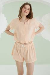 NBB Kadın Şortlu Crop Takım - Thumbnail