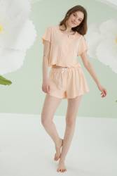 NBB Kadın Şortlu Crop Takım - Thumbnail
