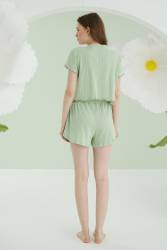 NBB Kadın Şortlu Crop Takım - Thumbnail