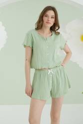 NBB Kadın Şortlu Crop Takım - Thumbnail