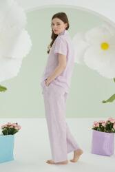 NBB Kalpli Önden Düğmeli Yazlık Pijama Takım, %100 Pamuklu (1)