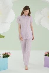 NBB Kalpli Önden Düğmeli Yazlık Pijama Takım, %100 Pamuklu - 3