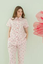 NBB Kalpli Önden Düğmeli Yazlık Pijama Takım, %100 Pamuklu - 5