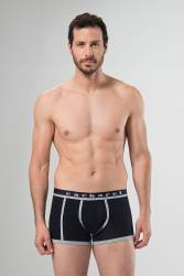 Pamuklu Likralı 2'li Erkek Boxer - Thumbnail