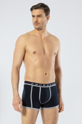 Erkek 2'li Biyeli Boxer, %95 Pamuk, %5 Elastan - 4