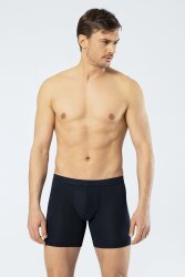 Pamuklu Likralı Bel Bantlı Uzun Erkek Boxer