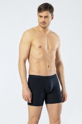 Pamuklu Likralı Bel Bantlı Uzun Erkek Boxer - 3