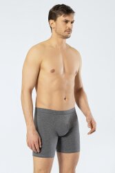 Pamuklu Likralı Bel Bantlı Uzun Erkek Boxer - 8