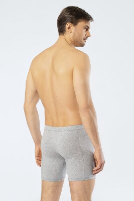 Pamuklu Likralı Bel Bantlı Uzun Erkek Boxer - 12