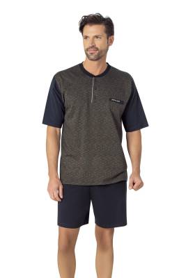 Pierre Cardin - Pierre Cardin %100 Pamuk 3'lü Jakarlı Erkek Pijama Takım, Kutulu Gönderilir (1)